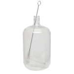 Carboy käymisastian sisällä oleva L-pulloharja