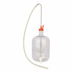 Silikoninen Carboy käymisastian korkki, jossa on kiinni lappo