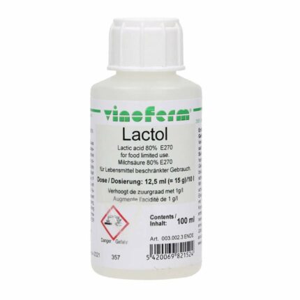 100 millilitran vinoferm lactol maitohappoliuos pullo