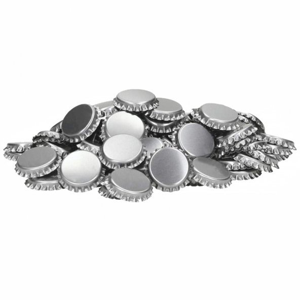 Kruunukorkki hopea hapensyöjä 100 kpl Hopeinen hapensyöjä kruunukorkki 100 kpl