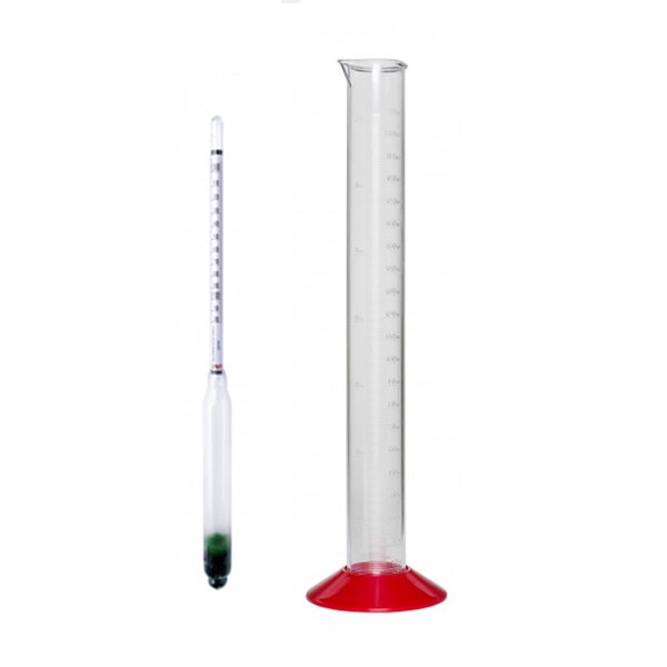 Ominaispainomittari ja mittalasi