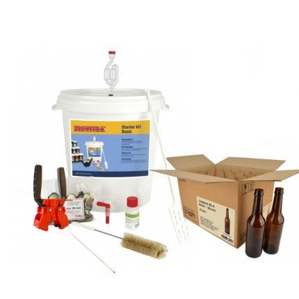 Oluen valmistussetti uuteille pullojen kera