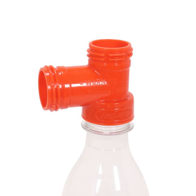 Carbonation Cap T muovipullossa ilman cappejä Carbonation Cap T pullossa