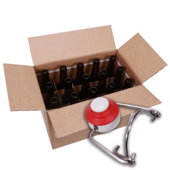 Patenttikorkilliset pullot 15-pack