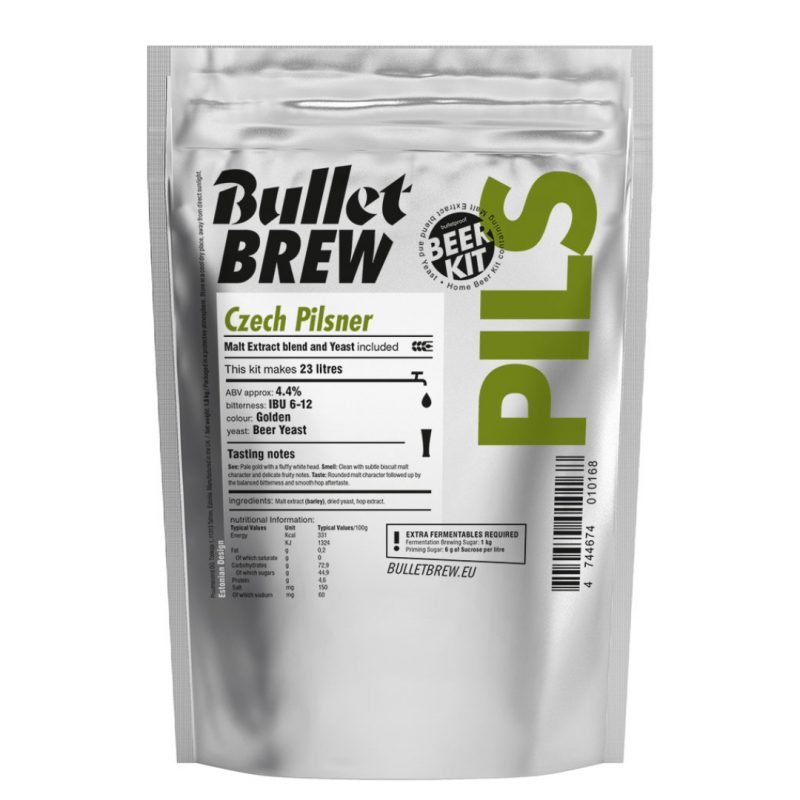 Czech Pilsner 1.8 kg olutuute - Tällä valmistat 23 litraa herkullista Tsekkliäistä Pilsneriä