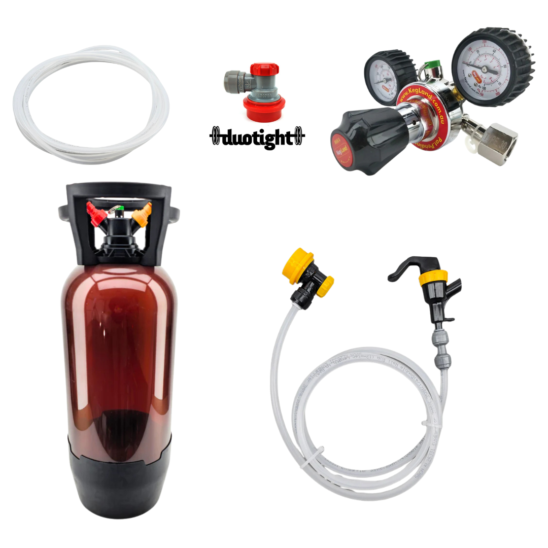 Valmis kegisetti 2 kg kaasupullolle 20 l Oxebar kegillä