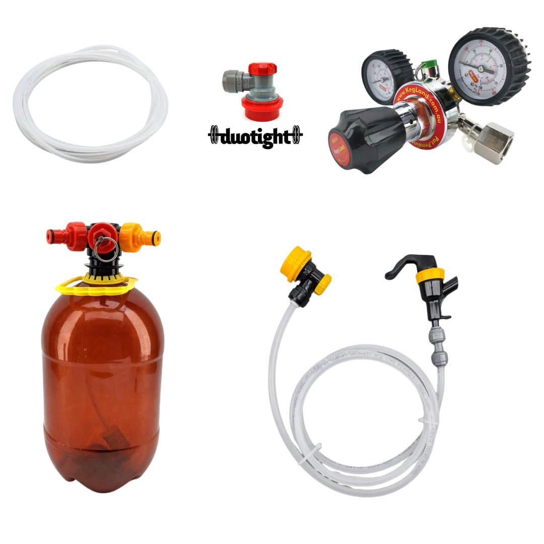 Valmis kegisetti 2 kg kaasupullolle 4 l Oxebar kegillä