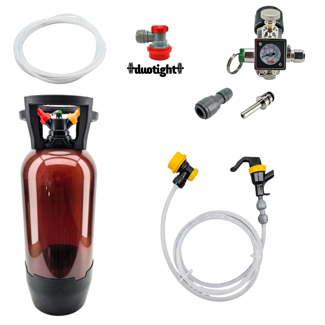 Valmis kegisetti sodastream kaasupullolle 20 l Oxebar kegillä