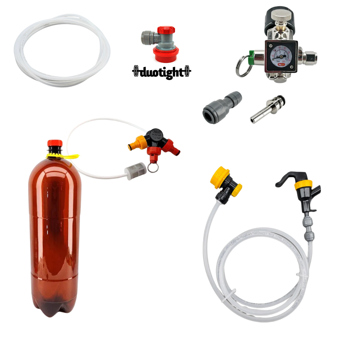 Valmis kegisetti sodastream kaasupullolle 8 l Oxebar kegillä