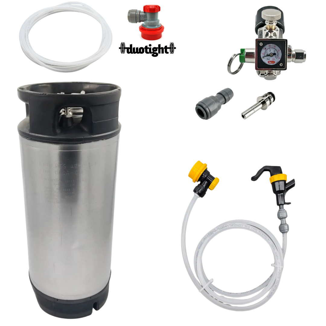 Valmis kegisetti sodastream kaasupulolle 18 l käytetyllä cornelius kegillä