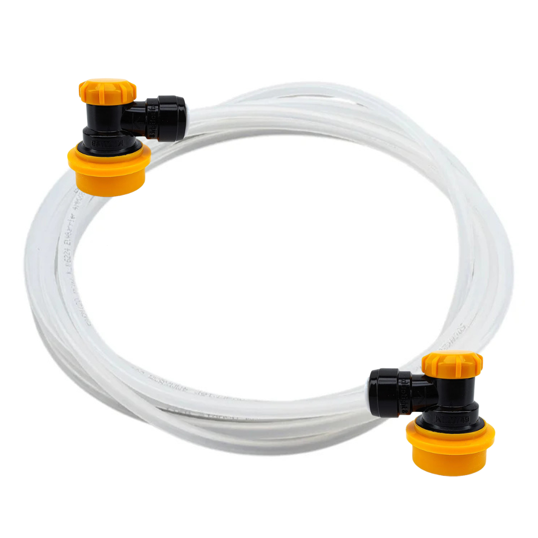 Duotight 8 mm ball lock ja 4x8 mm evabarrier olutletku